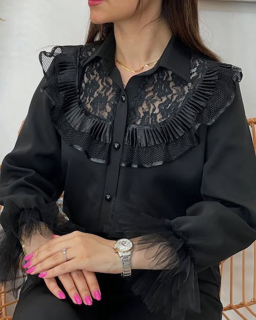 شومیز مشکی محرمی