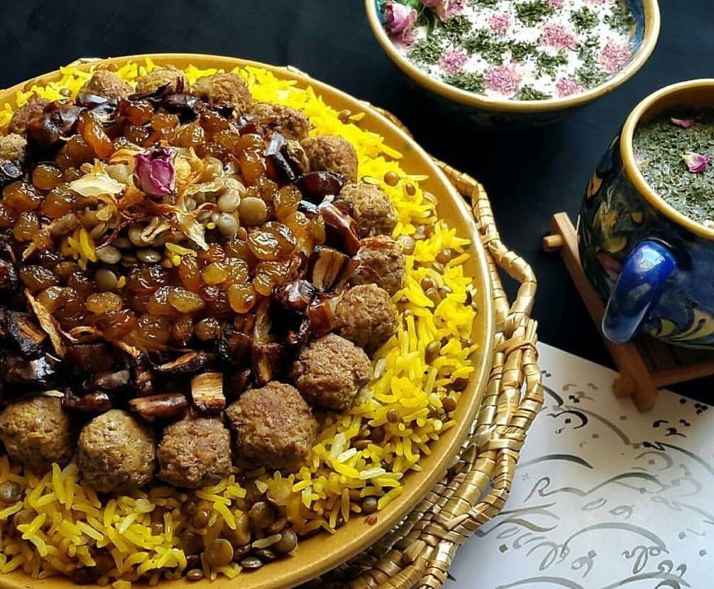 عدس پلو -عدس پلو نذری برای ۱۰۰ نفر