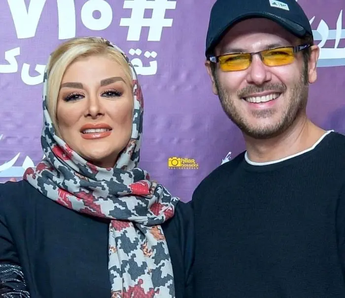 کوروش تهامی و همسرش
