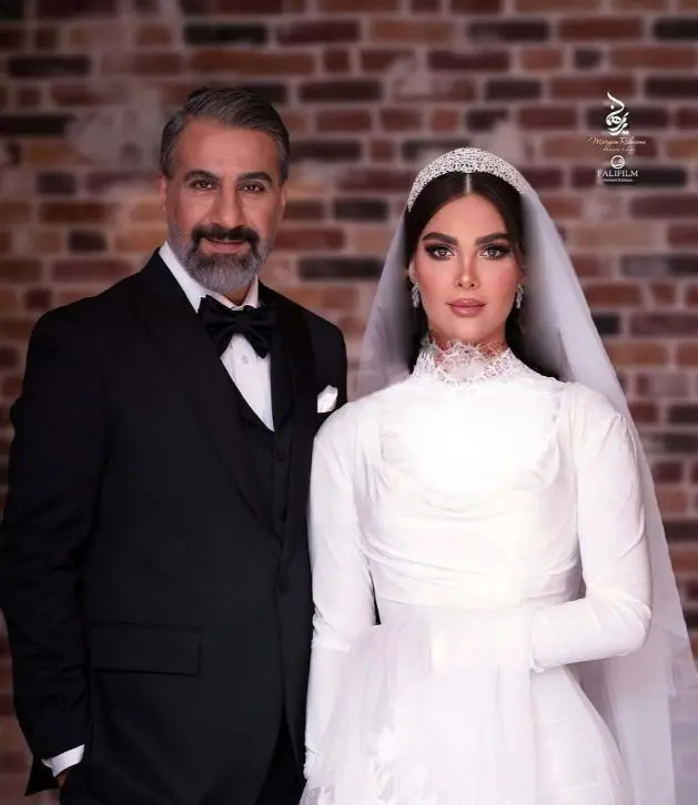 لباس عروس همسر محمد نادری
