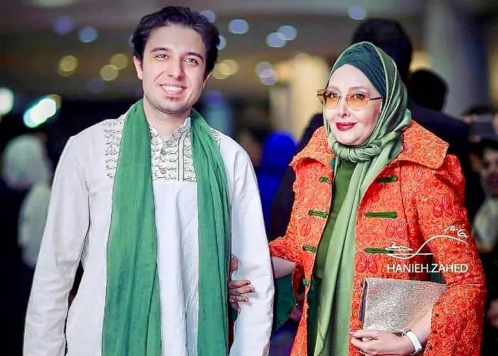 کتایون ریاحی و پسرش