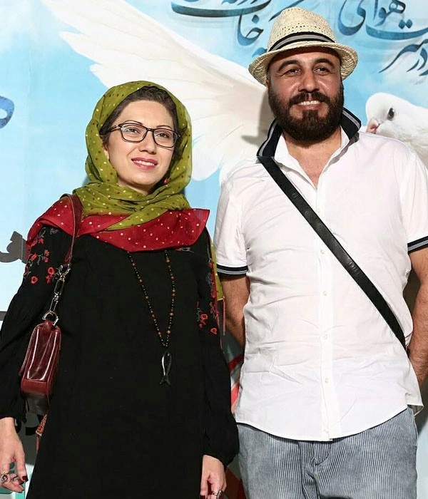 رضا عطاران و همسرش