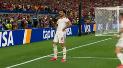 گل اول اسپانیا به پرتغال توسط میکل مرینو