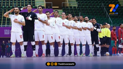 حضور ملی‌پوشان فوتسال در مراسم وداع با پیکر رهبر شهید
