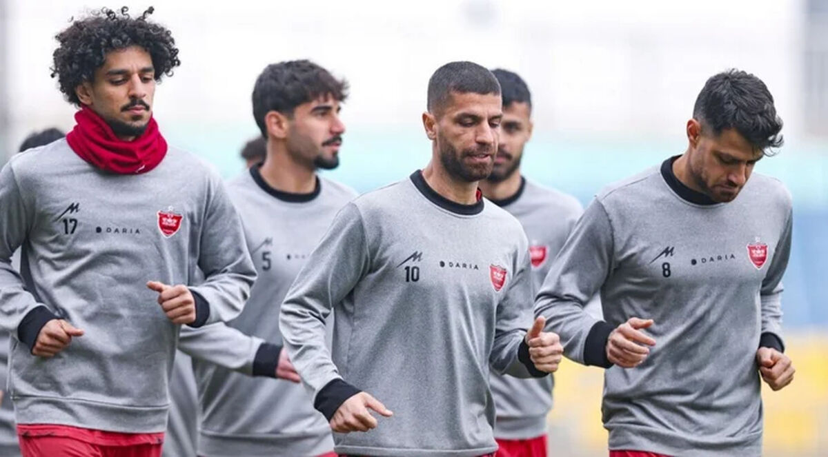 تمرینات سخت و طاقت فرسای پرسپولیس زیر بارون
