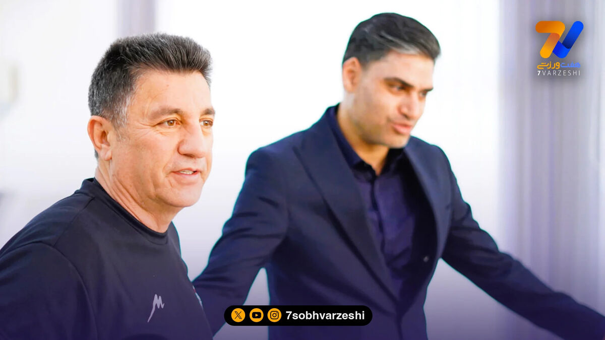 گزارش تصویری حضور پیمان حدادی در محل تمرین تیم ملی