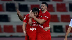 گل اول شباب الاهلی به البطائح توسط سعید عزت اللهی