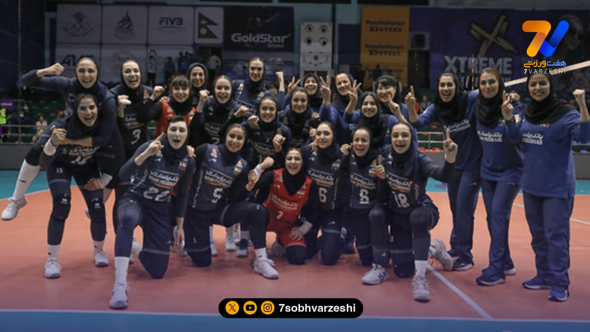 صعود مقتدرانه دختران والیبال ایران به فینال آسیای مرکزی