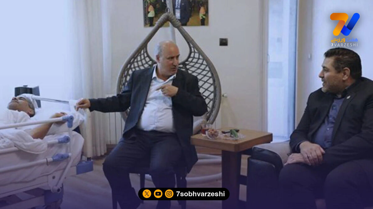 مهدی تاج به عیادت کامرانی فر رفت