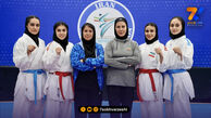 دختران طلایی کاراته ایران بر بام آسیا ایستادند