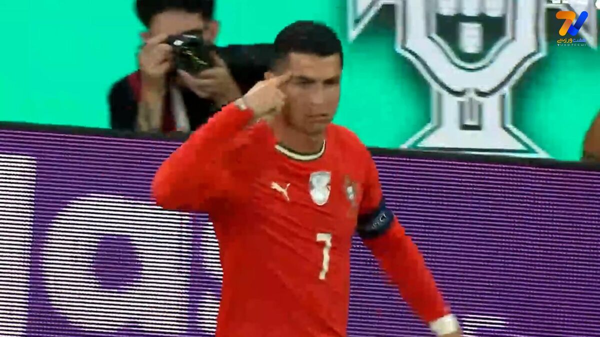 گل اول پرتغال به مجارستان توسط رونالدو