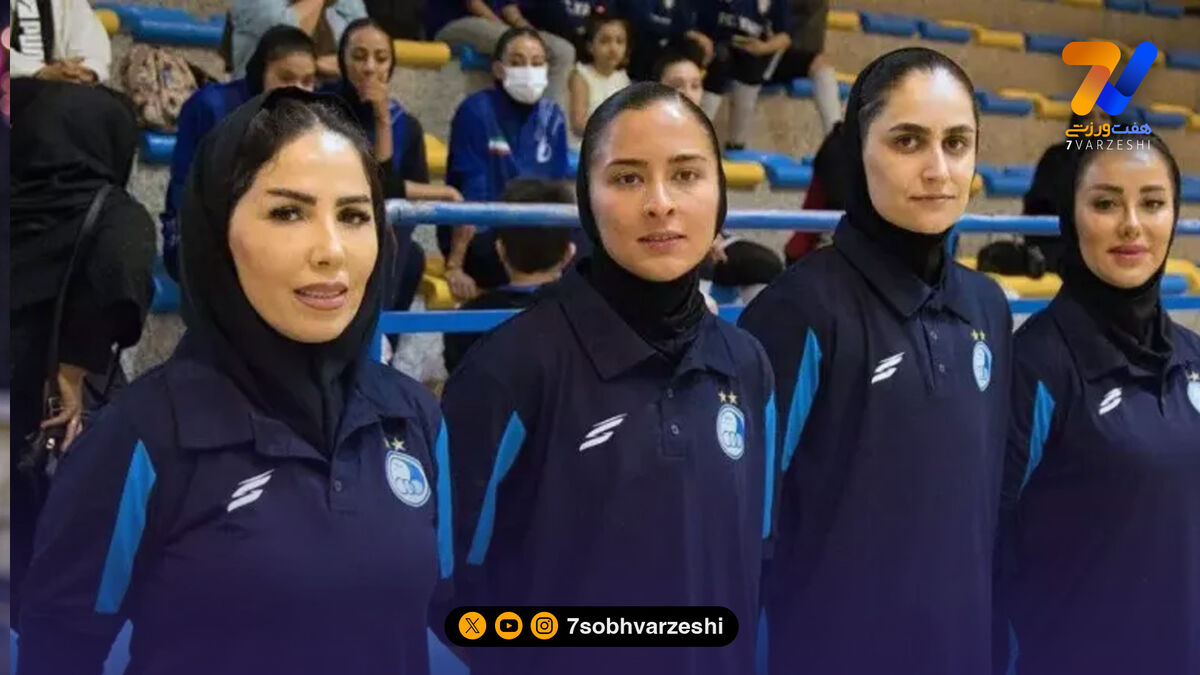 شهناز یاری در کنار آبی‌ها؛ حضور سرمربی فوتسال در شهر قدس +عکس