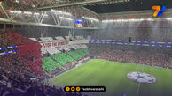 حمایت گالاتاسرای از فلسطین در لیگ قهرمانان اروپا +عکس