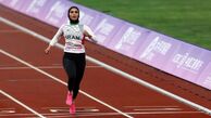 مدال برنز بر گردن حمیده اسماعیل‌نژاد