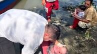 تولد نوزاد عجول در قایق امدادی هلال احمر انزلی