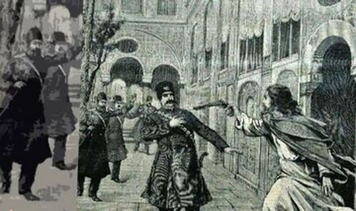 صحنه اعدام قاتل ناصرالدین‌شاه (ببینید)