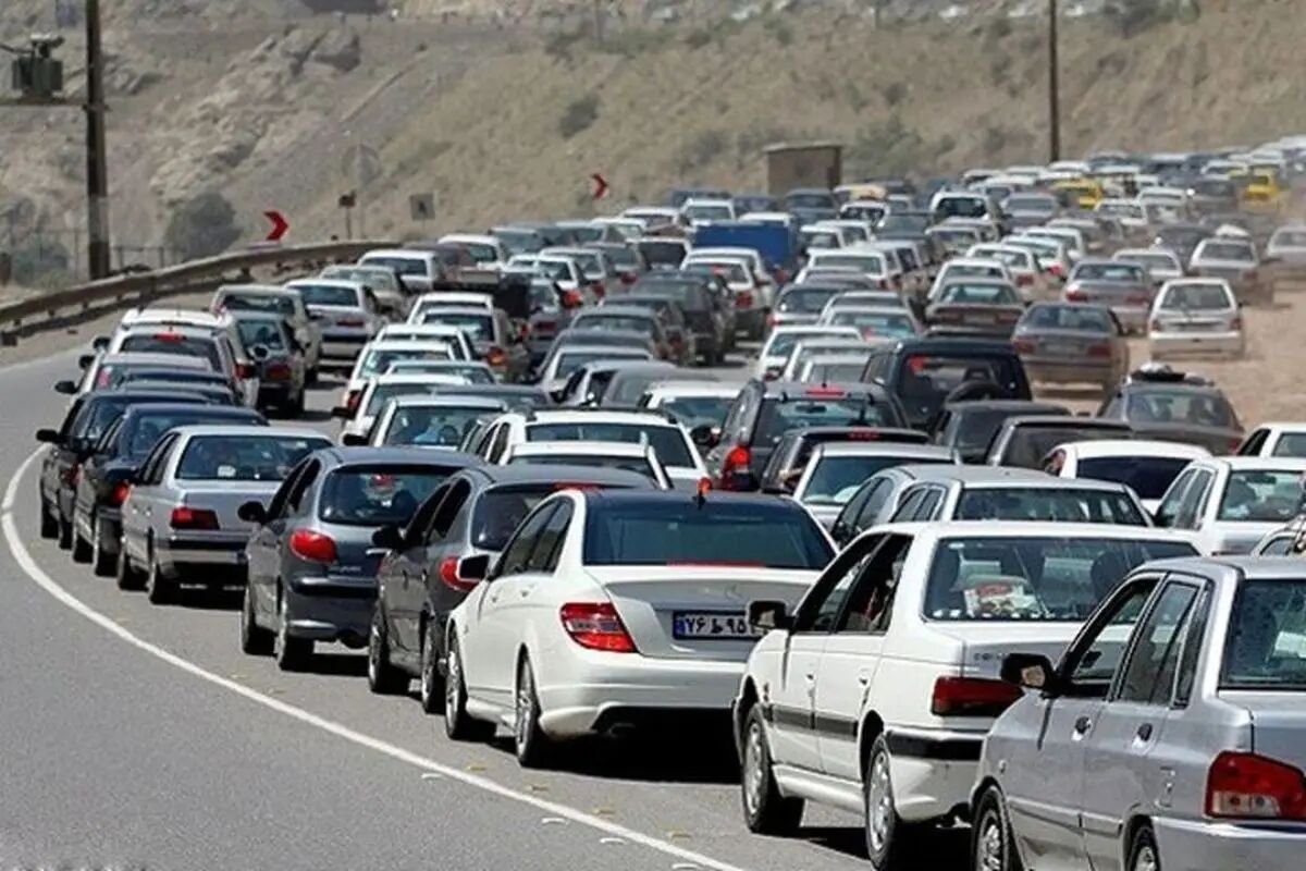 افزایش ترافیک در جاده‌ها با موج بازگشت مسافران
