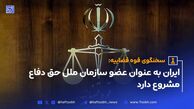 سخنگوی قوه قضاییه: ایران به عنوان عضو سازمان ملل حق دفاع مشروع دارد