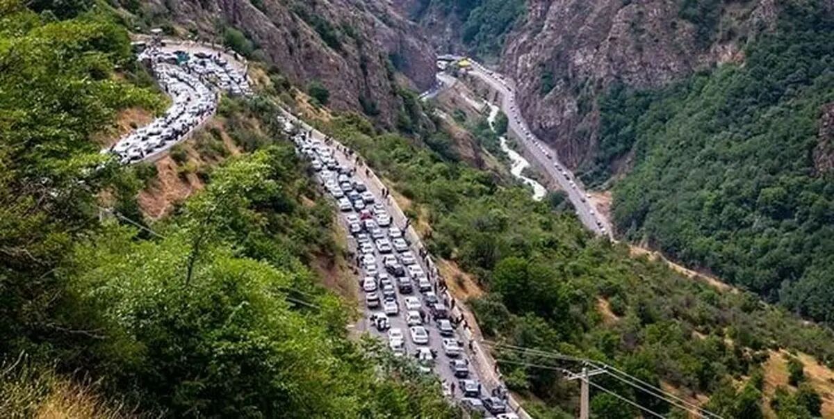 ترافیک سنگین در جاده‌های شمال؛ تهرانی‌ها در مسیر بازگشت