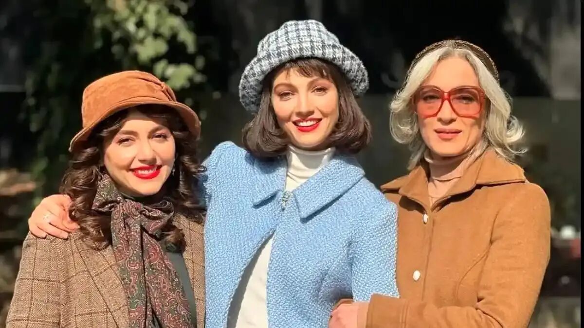 نازنین بیاتی در پشت صحنه تاسیان