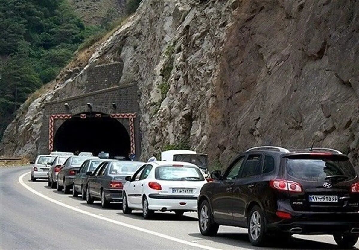 ترافیک در محور کندوان و هراز سنگین است
