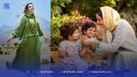 بهنوش طباطبایی با دو قلو های دوست داشتنی اش