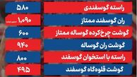 قیمت گوشت قرمز 12 مهر 1404