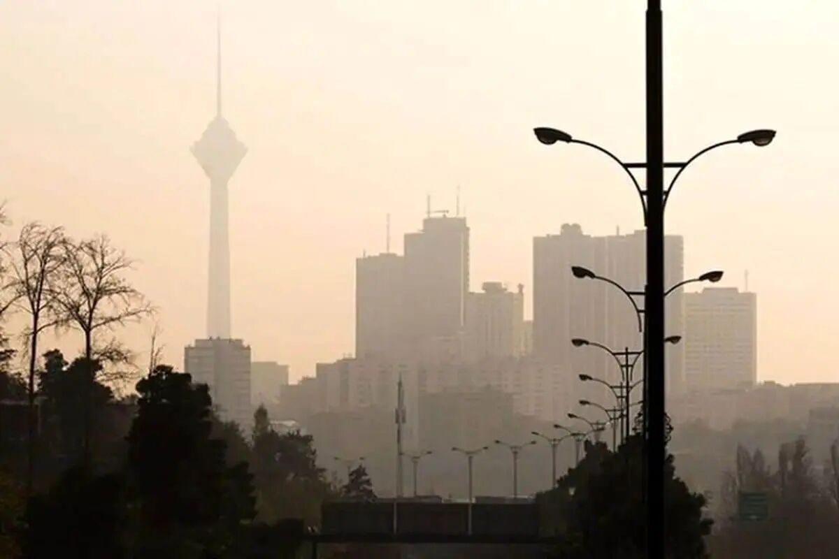 شاخص آلودگی هوای تهران امروز دوشنبه ۱۲ آبان