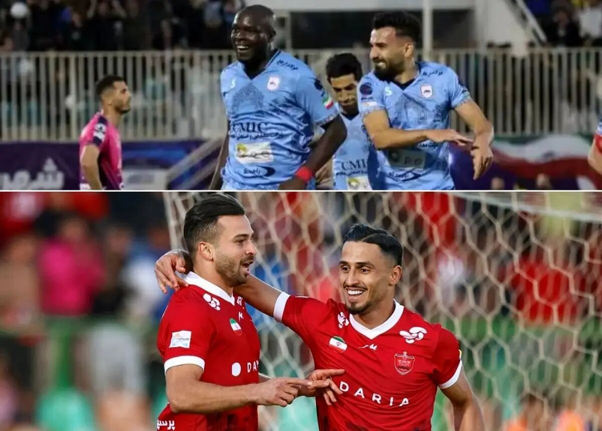 صدرنشینی چادرملو و صعود پرسپولیس و فولاد در جدول لیگ برتر