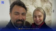 ماه عسل آرام جعفری و بابک انصاری تازه عروس داماد سینما