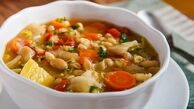 طرز تهیه سوپ سبزیجات لوبیاسفید/ پیش‌غذای خوشمزه و سالم برای شب‌های زمستان