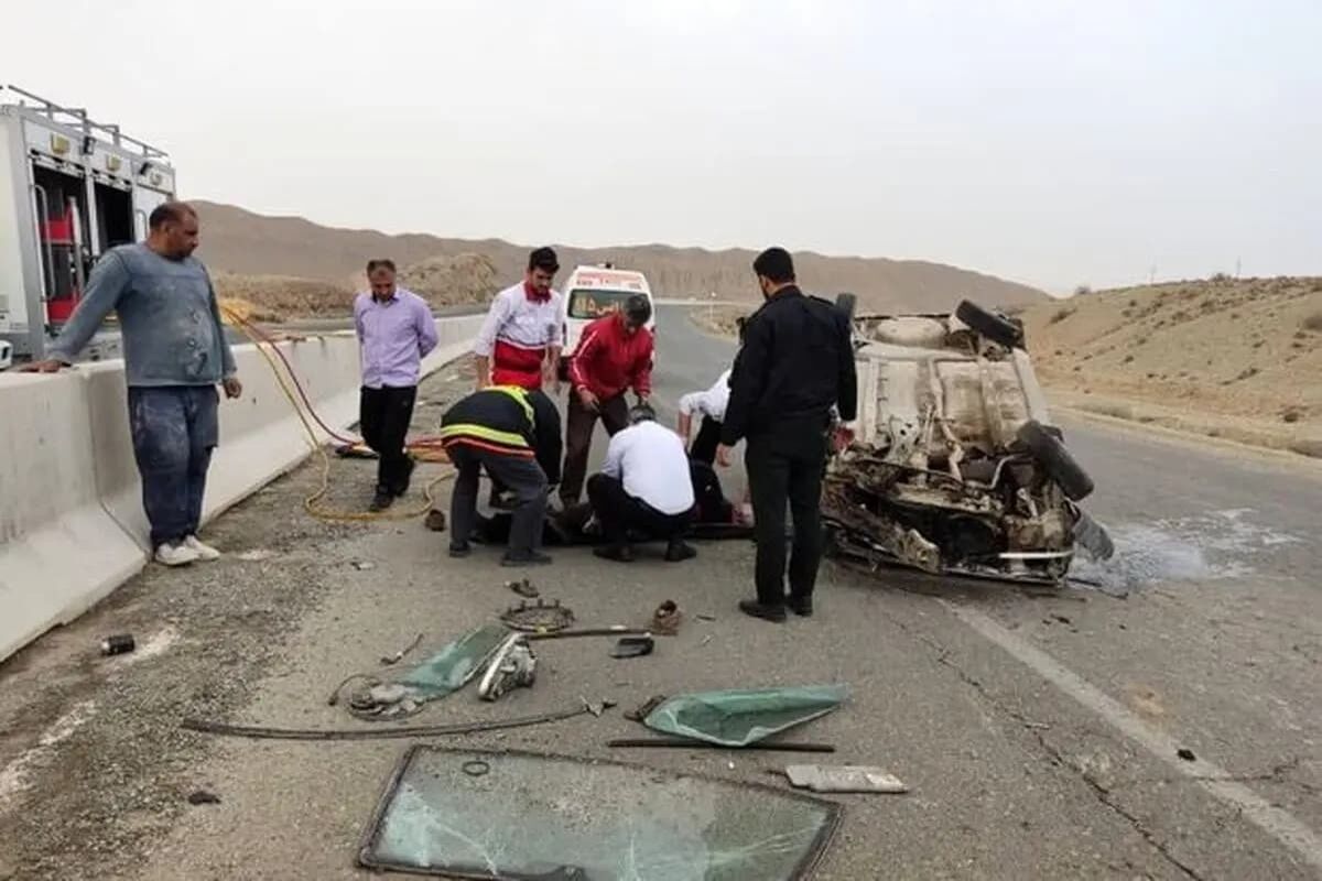 ۹ نفر مصدوم در تصادف جاده جلفا به سیه‌رود
