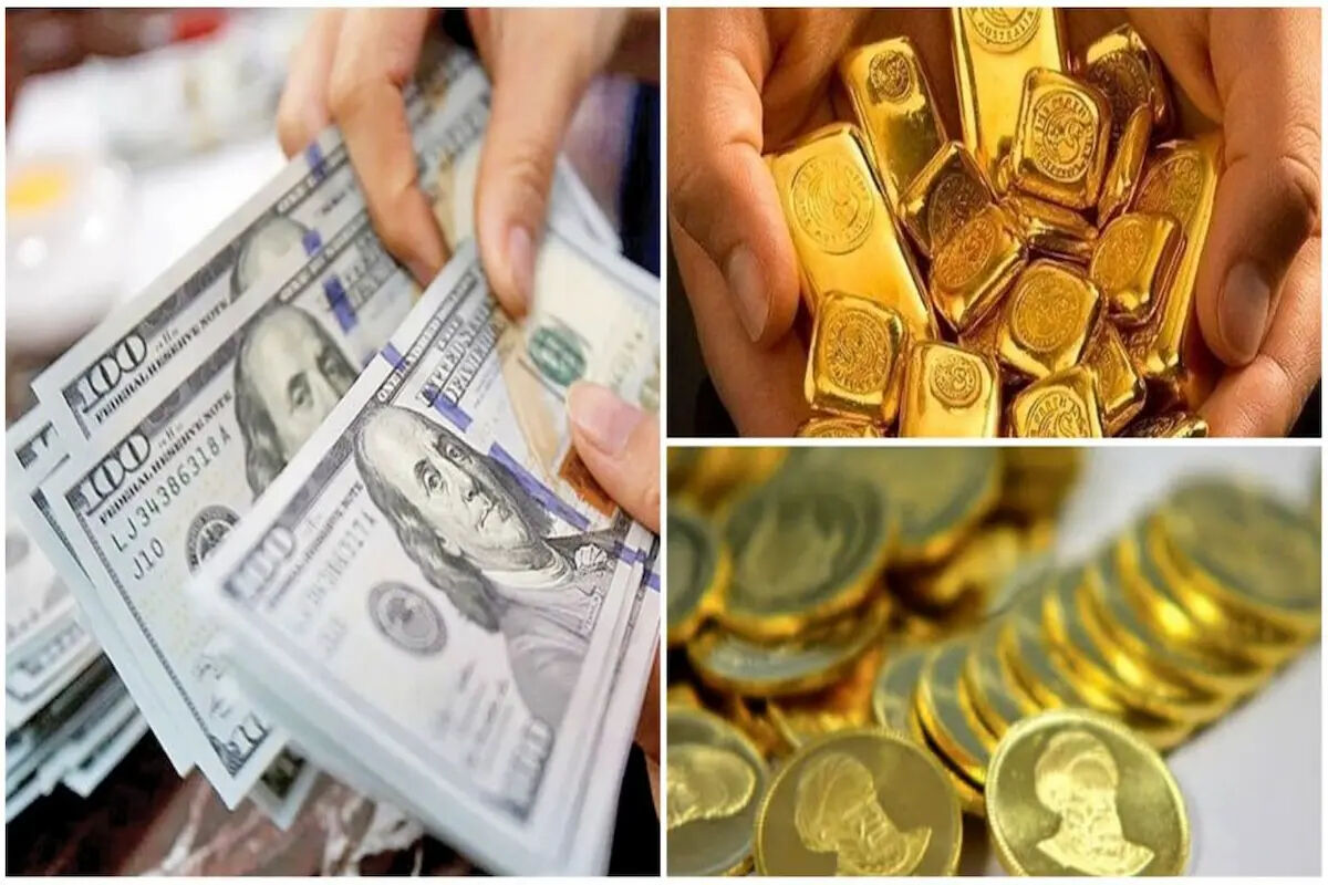 ریزش قیمت‌ها در بازار ارز و طلا