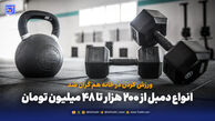 ورزش کردن در خانه هم گران شد; انواع دمبل از 200 هزار تا 48 میلیون تومان