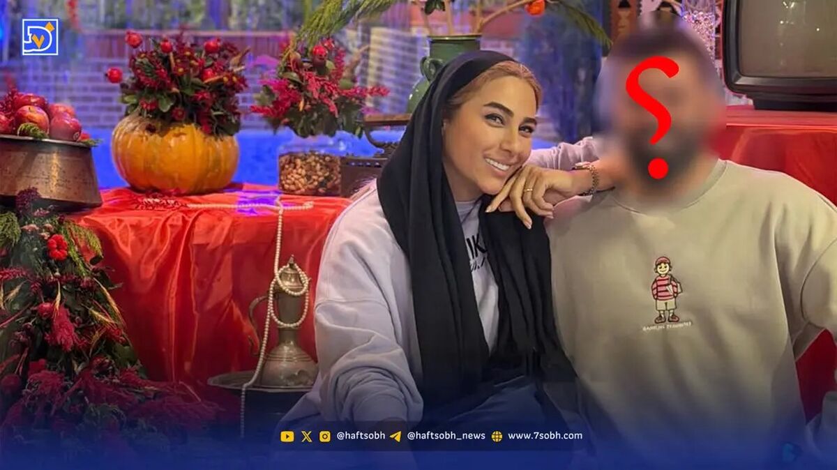 مهروز ساعی و شوهر چهارشانه اش در یک فضای عاشقانه