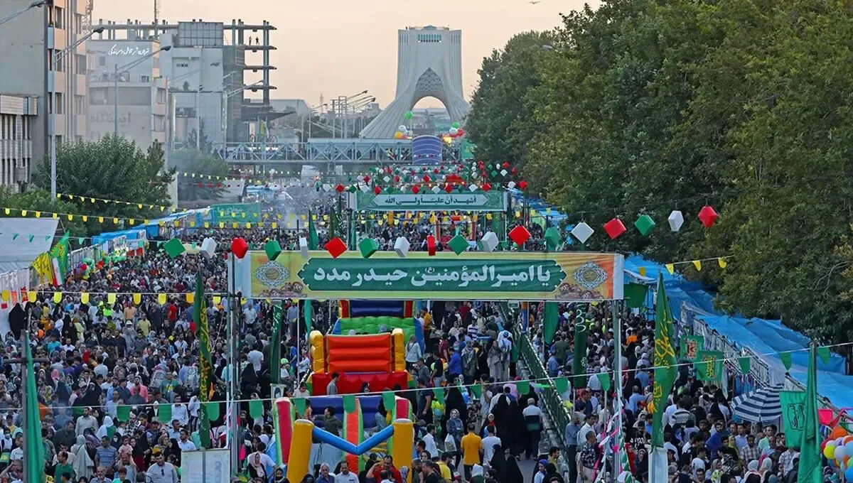 جشن ده کیلومتری عید غدیر در تهران + جزئیات