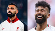 عکس| لحظه احساسی دلداری محمد صلاح به رامین رضاییان