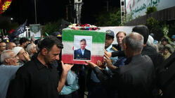 پیکر مطهر شهید علیرضا معینی تشییع شد