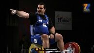 مجسمه هایپررئال بهداد سلیمی ستاره وزنه برداری