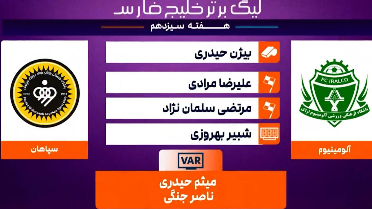 کارشناسی داوری سپاهان – آلومینیوم
